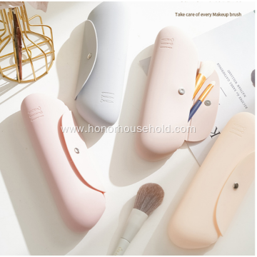 Silicone makeup brush storage bag